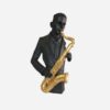 charcoal-and-gold-sculpture-of-a-gentleman-playing-the-saxophone