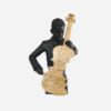 charcoal-and-gold-sculpture-of-a-gentleman-playing-the-cello